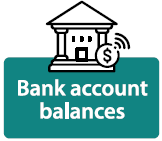 Bank account balances