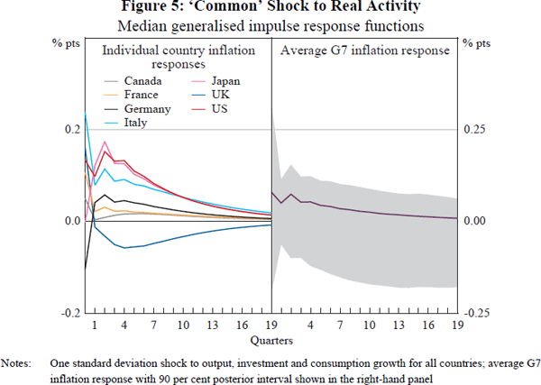 Figure 5: ‘Common’ Shock to Real Activity