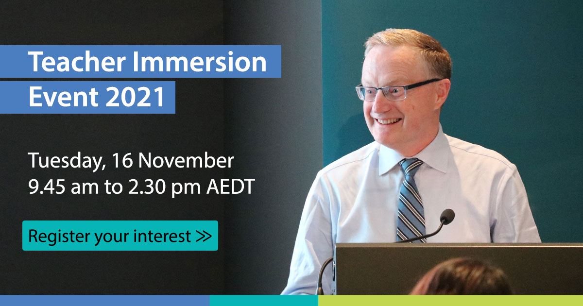 Teacher Immersion Event 2021 Education Rba