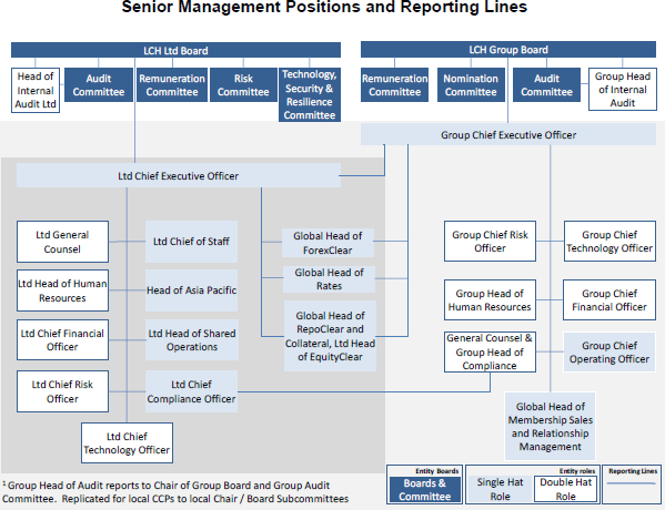 Figure 4: Senior Management Positions and Reporting Lines
