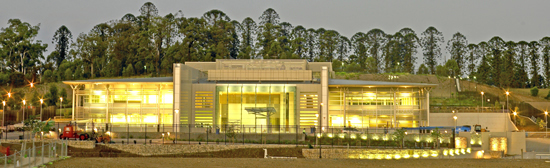 Photograph of the Business Resumption Site at dusk, photo taken by RBA staff member