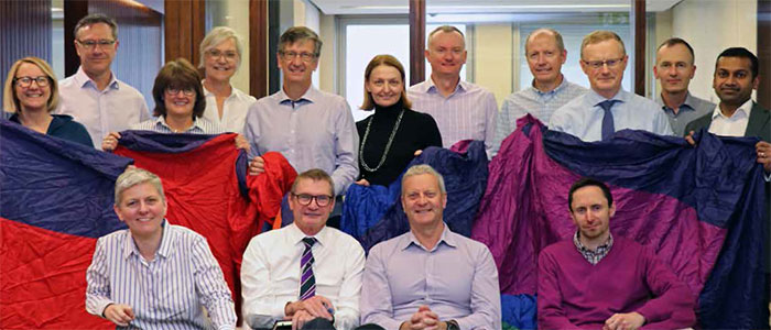 Governor Philip Lowe and Deputy Governor Guy Debelle supported ‘Wear It Purple Day’ alongside staff around the Bank in August 2018