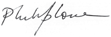 Signature of Philip Lowe