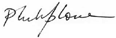 Signature of Philip Lowe