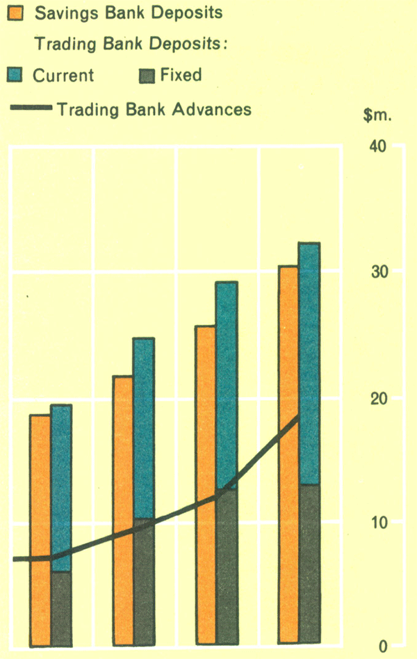 Graph Showing T.P.N.G. Banking Statistics
