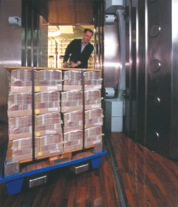 As part of its contingency planning in preparation for the Year 2000, the Reserve Bank has stockpiled additional supplies of cash in its vaults.