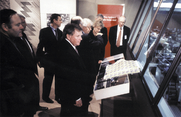 Reserve Bank Board members inspecting the printing works at Note Printing Australia, Craigieburn, Victoria.