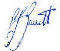 Signature of PJ Barrett
