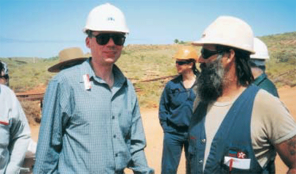 Tom Rohling, Senior Representative in the Western Australian Regional Office, on an industry visit to oil and gas facilities in the Pilbara.