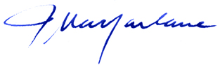 Signature of IJ Macfarlane, Chairman, Reserve Bank Board