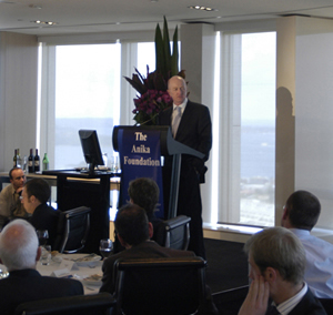 Photograph: In July 2006, Deputy Governor, Glenn Stevens, addressed the Anika Foundation and Australian Business Economists on the conduct of monetary policy.
