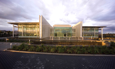 Photograph: The completed business resumption site building, Bella Vista, Sydney (above).