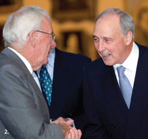 2. Bill Hayden (former Governor-General and Treasurer, on left) and Paul Keating (former Prime Minister and Treasurer)