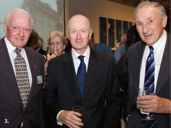 3. (From left) Former Deputy Governor Don Sanders, Governor Glenn Stevens and former Governor Bob Johnston