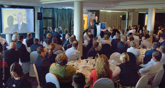 Some 420 people attended the speech by Governor Glenn Stevens at the Regional Business Leaders Forum in Toowoomba, Queensland. Photo: David Martinelli, USQ Photography