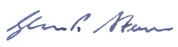 Signature of Glenn Stevens