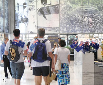 Photo of the 1,300 people came through the Reserve Bank's Museum on Australia Day.