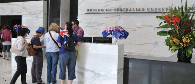 Over 1,200 people visited the Reserve Bank's Museum on Australia Day in 2012