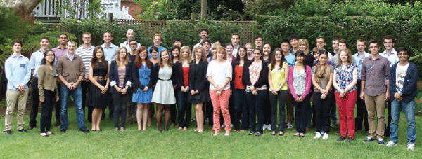 The 2013 graduate recruits at the HC Coombs Centre during their first week at the Reserve Bank, February 2013