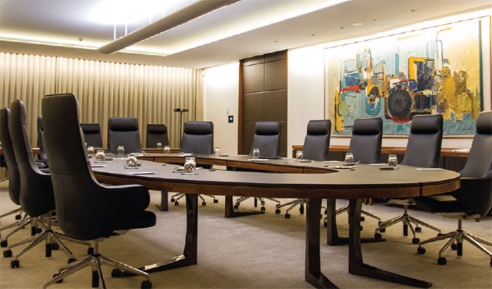 The Reserve Bank's boardroom in the Sydney Head Office building
