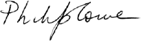 Signature of Philip Lowe