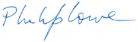 Signature of Philip Lowe