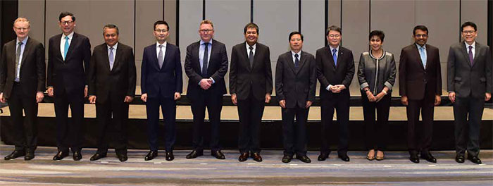 Governor Philip Lowe (first from left) with participants at the EMEAP Governors' Meeting, Manila, August 2018 Source: Jason Arlan Raval Bangko Sentral ng Pilipinas