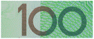 Image of $100 banknote showing large bold numeral