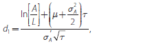 Equation: Expected difference between the market value of assets and the value of liabilities given the current value of assets and the expected evolution of assets over the assessment horizon