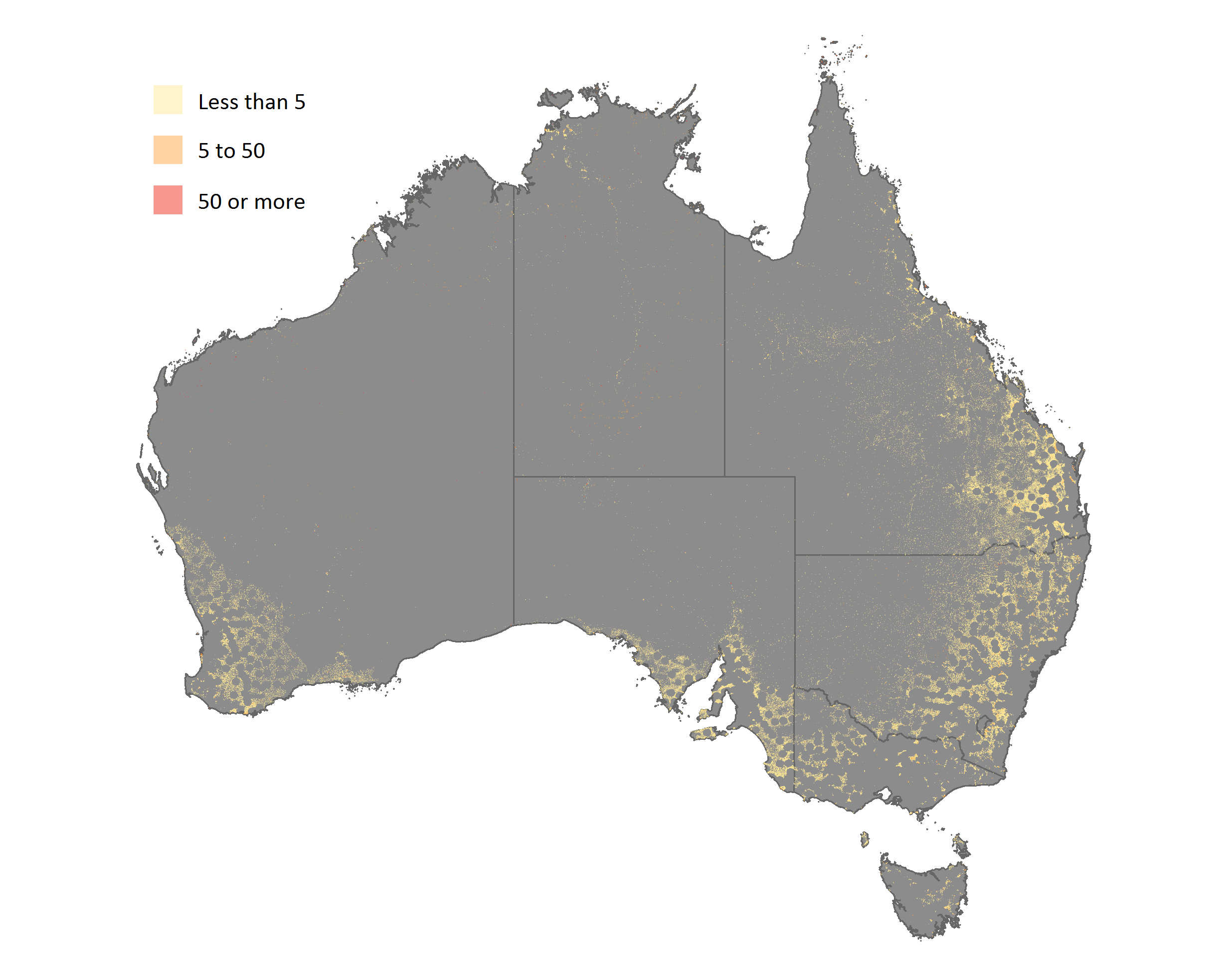 Figure 6: Population with Least Access to Cash