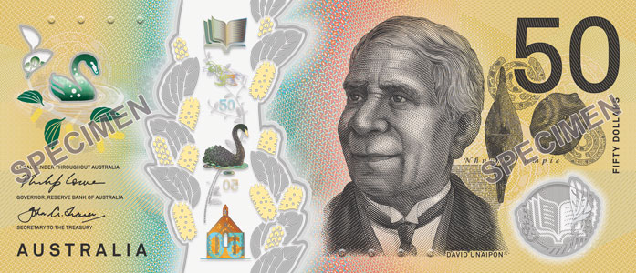 New Fifty Dollars Banknote Signature Side
