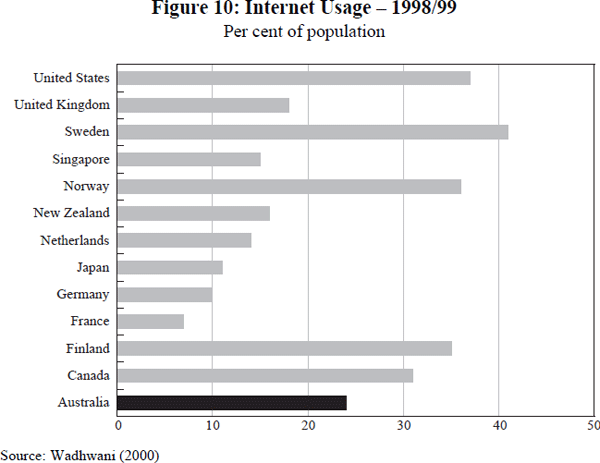 Figure 10: Internet Usage – 1998/99