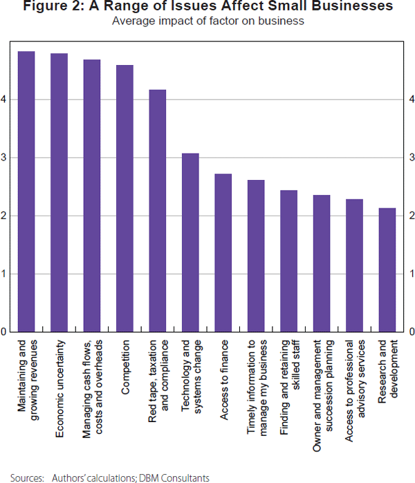 Figure 2: A Range of Issues Affect Small Businesses