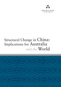 Conference Volume Cover: Structural Change in China: Implications for Australia and the World