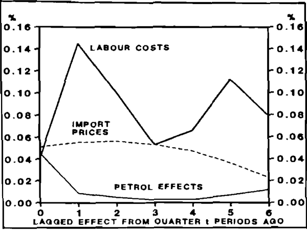 Figure 2: LAG STRUCTURES AND INFLATION