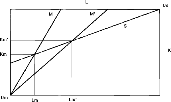 Figure A2.4: No Factor Substitution in Services