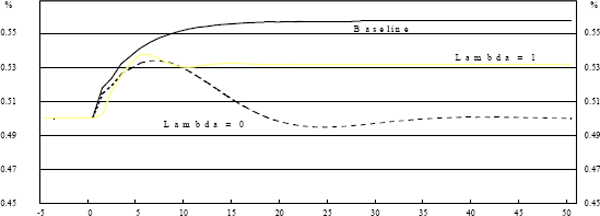 Graph 3: Inflation – GDP Shock