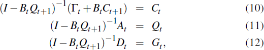 Equations 10, 11 and 12