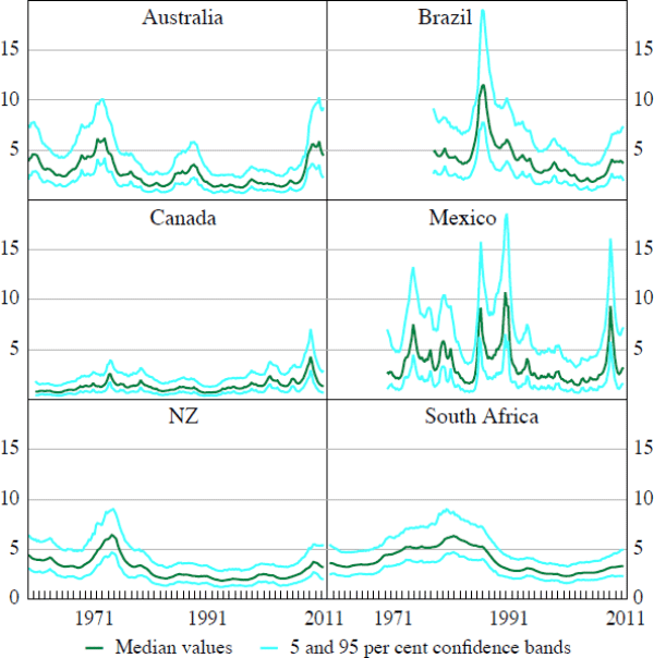 Figure 2: Time-variation in Terms of Trade Shocks