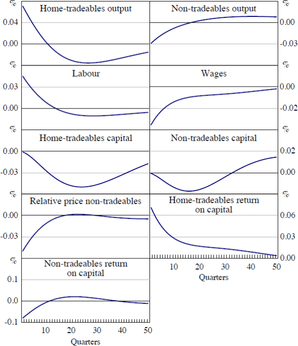 Figure 7: Impulse Responses to a Volatility Shock