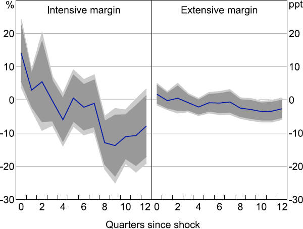 Figure 1: Investment Response to 100 Basis Point Monetary Policy Shock