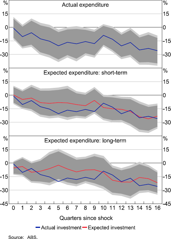 Figure 9: Investment Response to 100 Basis Point Monetary Policy Shock