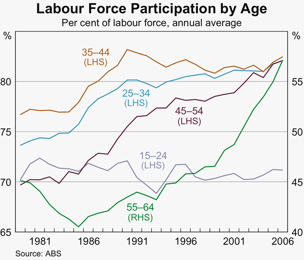 Graph 30: Labour Force Participation by Age