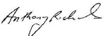 Signature of Tony Richards